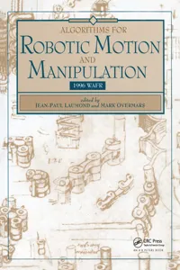Algorithms for Robotic Motion and Manipulation_cover
