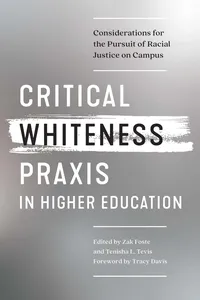 Critical Whiteness Praxis in Higher Education_cover