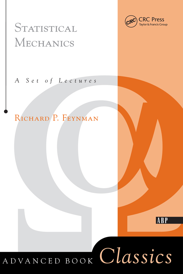 PDF] Statistical Mechanics by Richard P. Feynman | 9780367320232