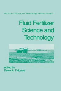 Fluid Fertilizer Science and Technology_cover