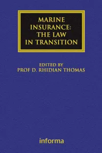 Marine Insurance: The Law in Transition_cover