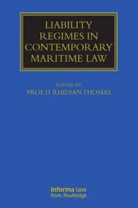 Liability Regimes in Contemporary Maritime Law_cover