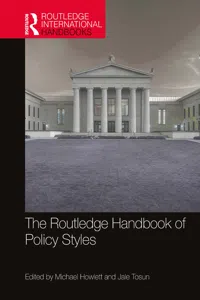 The Routledge Handbook of Policy Styles_cover