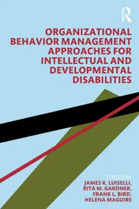 Organizational Behavior Management Approaches for Intellectual and Developmental Disabilities_cover