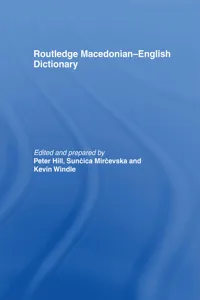 The Routledge Macedonian-English Dictionary_cover