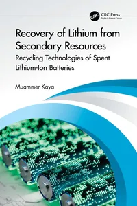 Recovery of Lithium from Secondary Resources_cover