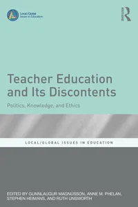 Teacher Education and Its Discontents_cover