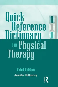 Quick Reference Dictionary for Physical Therapy_cover
