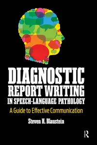 Diagnostic Report Writing In Speech-Language Pathology_cover