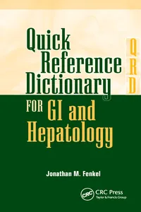 Quick Reference Dictionary for GI and Hepatology_cover