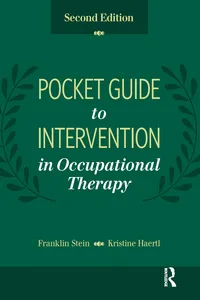 Pocket Guide to Intervention in Occupational Therapy_cover