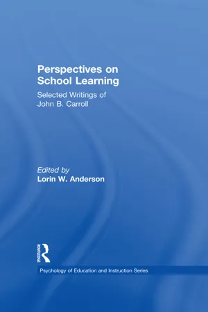 Perspectives on School Learning
