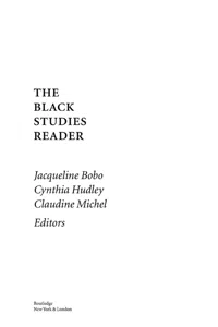 The Black Studies Reader_cover