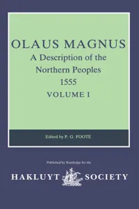 Olaus Magnus, A Description of the Northern Peoples, 1555_cover
