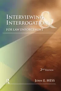 Interviewing and Interrogation for Law Enforcement_cover