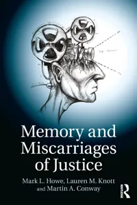 Memory and Miscarriages of Justice_cover