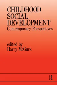 Childhood Social Development_cover