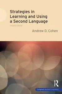 Strategies in Learning and Using a Second Language_cover
