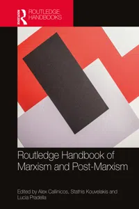 Routledge Handbook of Marxism and Post-Marxism_cover