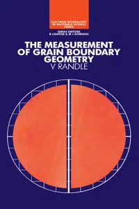 The Measurement of Grain Boundary Geometry_cover