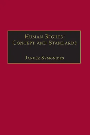 Human Rights: Concept and Standards