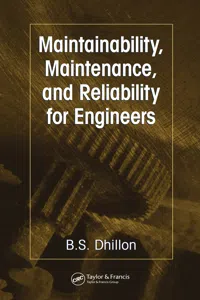 Maintainability, Maintenance, and Reliability for Engineers_cover