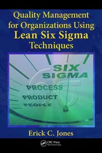 Quality Management for Organizations Using Lean Six Sigma Techniques_cover