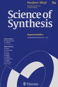 Science of Synthesis: Houben-Weyl Methods of Molecular Transformations Vol. 8a_cover