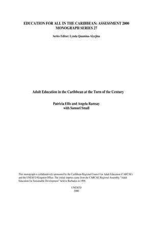 [PDF] Adult education in the Caribbean at the turn of the century von ...