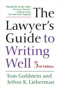 The Lawyer's Guide to Writing Well_cover