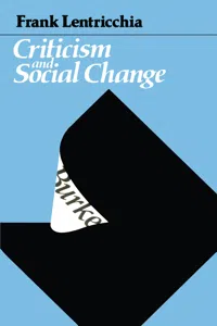 Criticism and Social Change_cover
