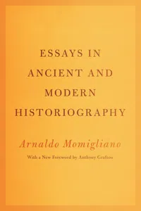 Essays in Ancient and Modern Historiography_cover
