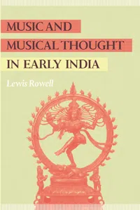 Music and Musical Thought in Early India_cover