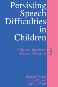 Persisting Speech Difficulties in Children_cover