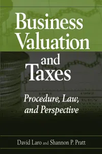Business Valuation and Taxes_cover