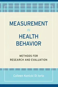 Measurement in Health Behavior_cover