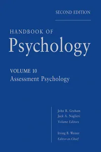 Handbook of Psychology, Assessment Psychology_cover