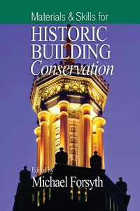 Materials and Skills for Historic Building Conservation_cover