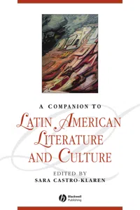 A Companion to Latin American Literature and Culture_cover