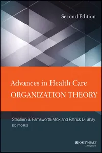Advances in Health Care Organization Theory_cover
