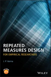 Repeated Measures Design for Empirical Researchers_cover