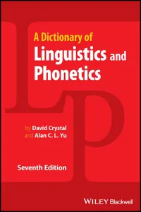 A Dictionary of Linguistics and Phonetics_cover