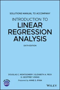 Introduction to Linear Regression Analysis, 6e Solutions Manual_cover