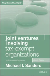 Joint Ventures Involving Tax-Exempt Organizations, 2019 Cumulative Supplement_cover