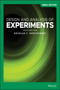 Design and Analysis of Experiments_cover