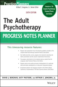 The Adult Psychotherapy Progress Notes Planner_cover