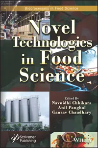 Novel Technologies in Food Science_cover