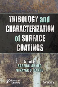 Tribology and Characterization of Surface Coatings_cover