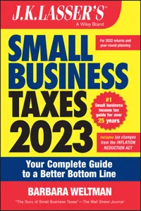 J.K. Lasser's Small Business Taxes 2023_cover