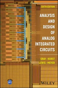 Analysis and Design of Analog Integrated Circuits_cover